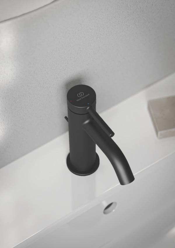 Ideal Standard Ceraline Nuovo Waschtischarmatur H85 mit Ablaufgarnitur und BlueStart in Chrom