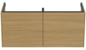 Ideal Standard Conca Waschtischunterschrank 1200 mm Eiche hell mit 4 Auszügen und Softclose