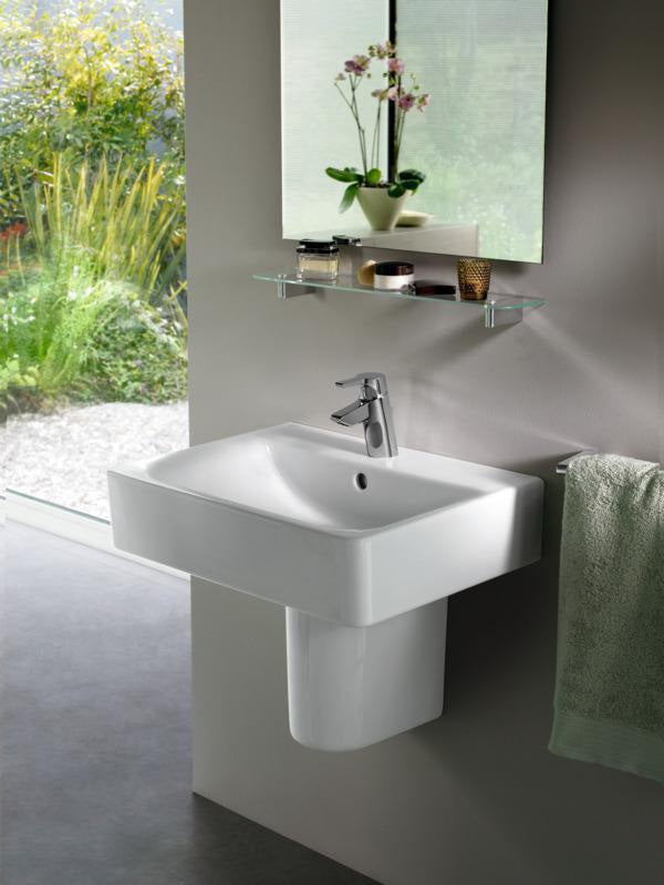 Ideal Standard Wandsäule Connect aus Feinfeuerton, 195x178x295 mm, Weiß Alpin, inkl. Befestigung