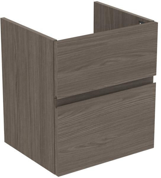 Ideal Standard Finesse Waschtischunterschrank 480 mm, 2 Auszüge, Greige matt – Wandhängend mit Softclose
