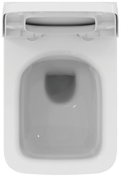 Ideal Standard Blend Cube WC-Paket wandhängend, randlos, mit SoftClosing-Sitz, 365x540x375 mm, Weiß
