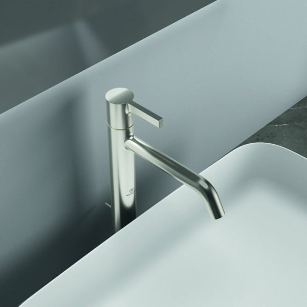 IDEAL STANDARD Joy Waschtischarmatur Brushed Gold mit Ablaufgarnitur 170mm