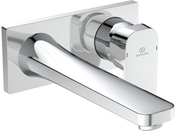 Ideal Standard Tonic II Wand-Waschtischarmatur Unterputz 5 l/min mit Rosette 193x83 mm Chrom
