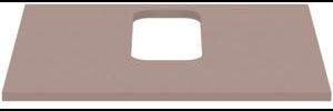 IDEAL STANDARD i.life B Waschtischplatte 602x507x18 mm Quarzgrau matt – mittiger Ausschnitt