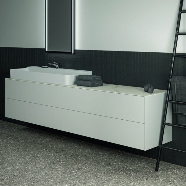 Ideal Standard Conca Aufsatzwaschtisch 1200x450x145 mm Weiß, 1 Hahnloch, ohne Überlauf