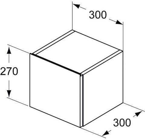 IDEAL STANDARD Schubladenfront Dea für T7864S2, hellgrau lackiert