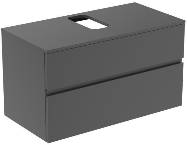 Ideal Standard Finesse Waschtischunterschrank 1002 mm, 2 Auszüge, Greige matt, wandhängend
