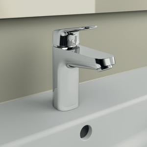IDEAL STANDARD Ceraflex Waschtischarmatur Chrom 110 mm mit Ablaufgarnitur und 5 l/min Sparfunktion