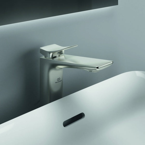 Ideal Standard Conca Waschtischarmatur Brushed Gold mit Ablaufgarnitur und 150 mm Auslauf