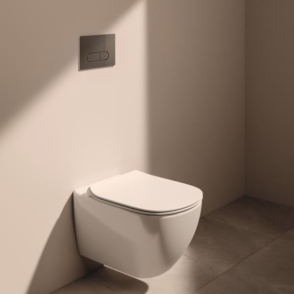 Ideal Standard Betätigungsplatte Oleas M1 SmartFlush Chrom – 2-Mengen-Technik, Front- und Top-Bedienung