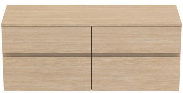 IDEAL STANDARD Finesse Waschtischunterschrank 1402 mm, 4 Auszüge, Greige matt