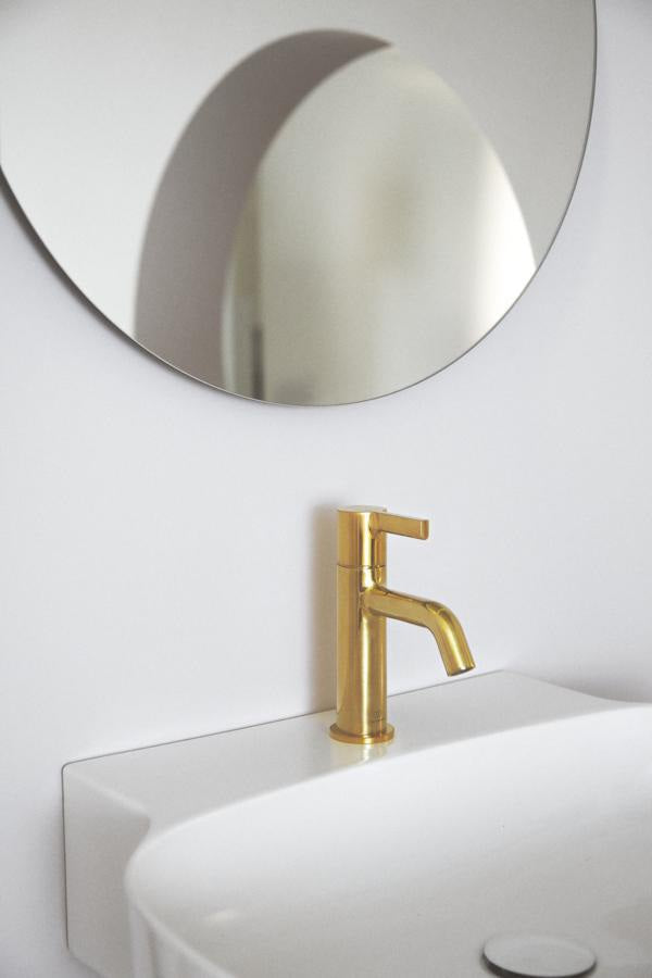 Ideal Standard Waschtischarmatur JOY Brushed Gold, 110 mm Ausladung, ohne Ablaufgarnitur