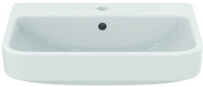 Ideal Standard i.life B Halbeinbauwaschtisch 550x440x170mm Weiß mit 1 Hahnloch und Überlauf