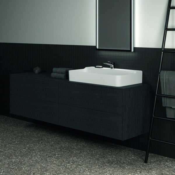 Ideal Standard Conca WT-Unterschrank 1987 mm, 4 Auszüge, Eiche geflammt, Push-Open & Softclose