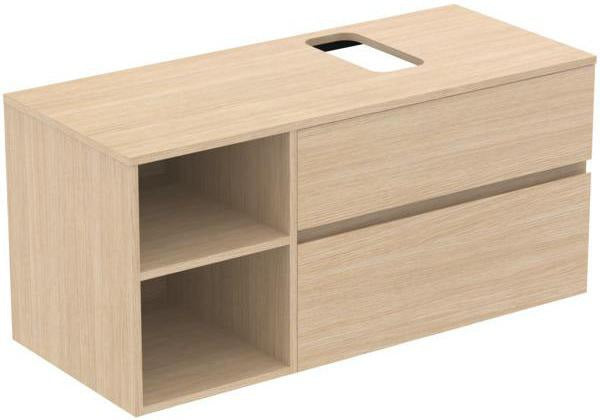 Ideal Standard Finesse Waschtischunterschrank 1202 mm, 2 Auszüge, Greige matt