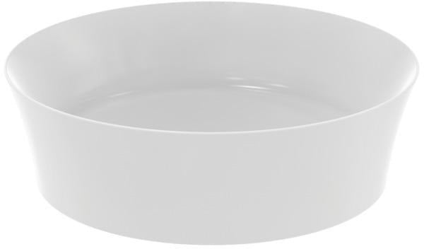 Ideal Standard Ipalyss Aufsatzwaschtisch 400x400mm Seidenweiß ohne Hahnloch ohne Überlauf