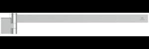 Ideal Standard Handtuchstange Conca Cube 447 mm Silver Storm – Schwenkbar, Messing, verdeckte Befestigung