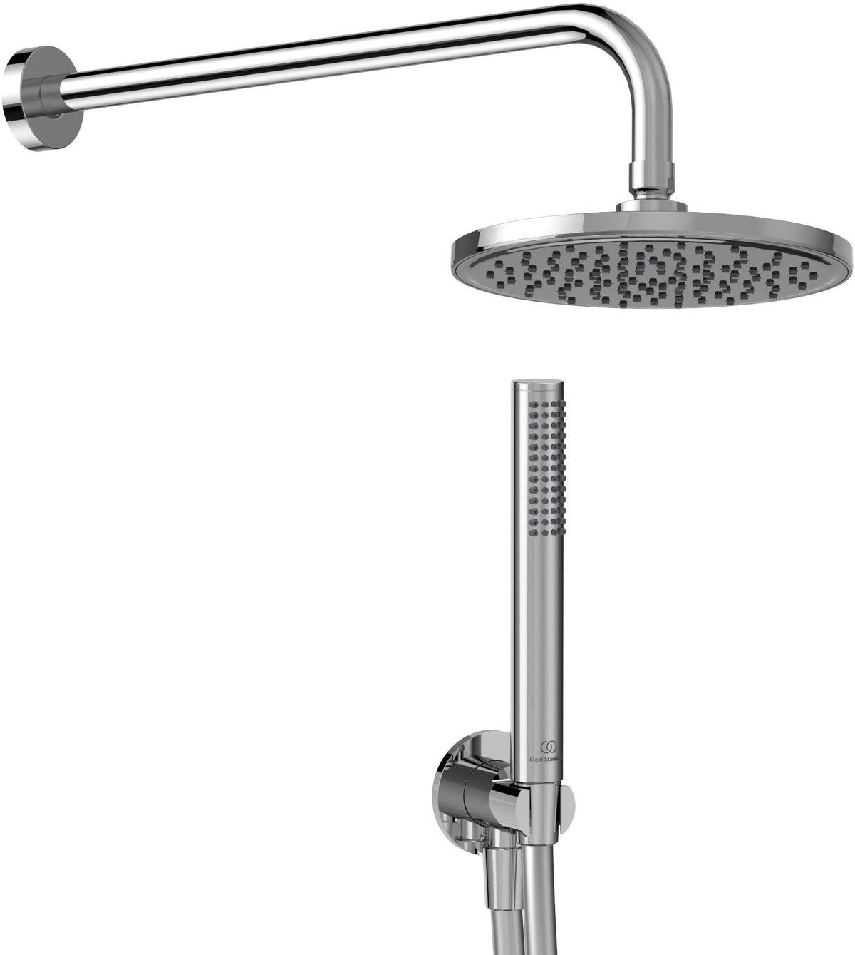 Ideal Standard Idealrain Dusch-Bundle mit Kopfbrause und Stabhandbrause in Chrom