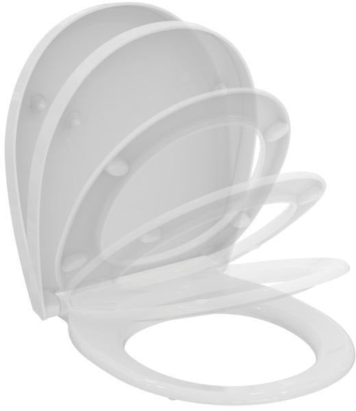 Ideal Standard WC-Sitz Tirso Wrapover Softclosing Antibakteriell Weiß Duroplast