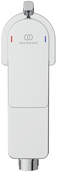 Ideal Standard Edge Bidetarmatur Chrom 115 mm mit Ablaufgarnitur und Keramikkartusche