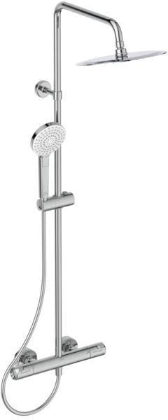 Ideal Standard Duschsystem Ceratherm T50 mit 250 mm Kopfbrause und Thermostat in Chrom