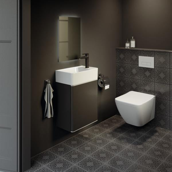 Ideal Standard WC-Sitz STRADA II Wrapover Weiß Duroplast mit Deckel und Edelstahl-Scharnieren