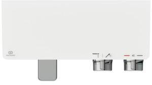 Ideal Standard Badethermostat AP Ceratherm S200 mit Ablage Chrom – Thermostatisch, Zweigriffig, Wandmontage