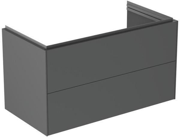 Ideal Standard Conca Waschtischunterschrank 1000 mm, 2 Auszüge, Push-Open, Weiß