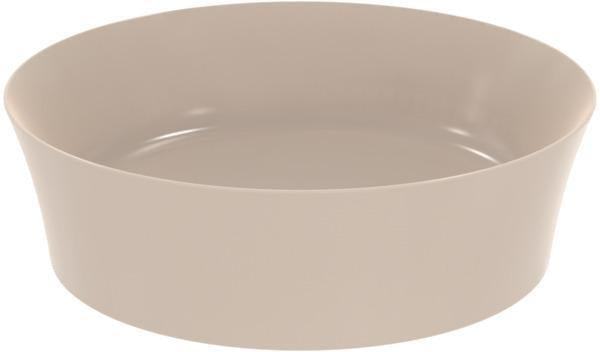 Ideal Standard Ipalyss Aufsatzwaschbecken 400x400mm Schwarz ohne Hahnloch ohne Überlauf
