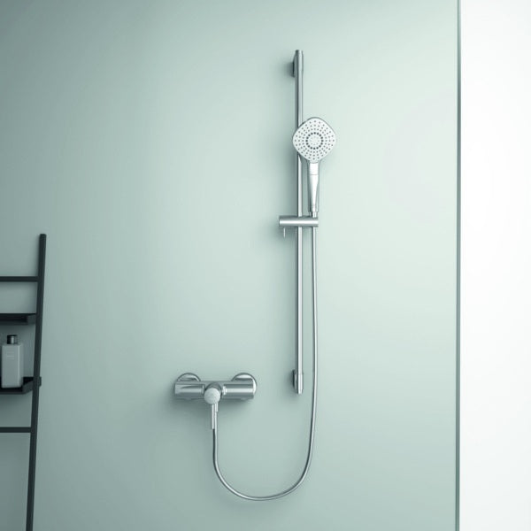 Ideal Standard Ceraline Brausearmatur AP Chrom – Wandmontage, keramische Kartusche
