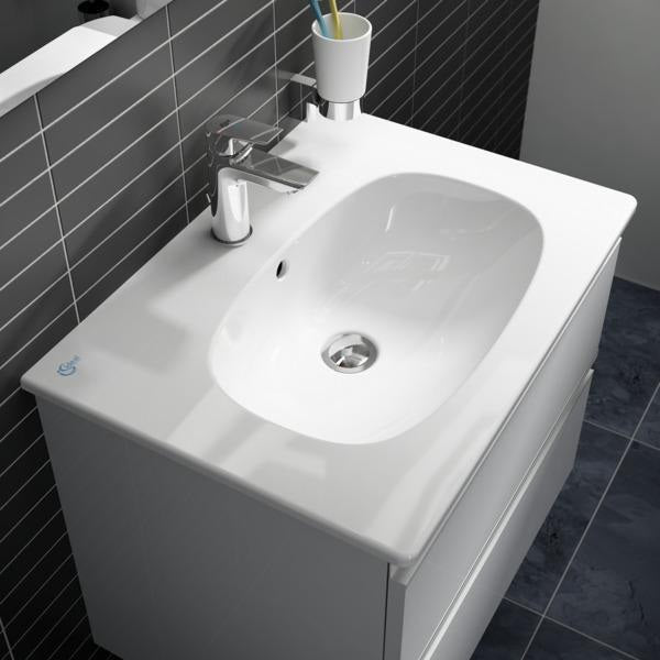 Ideal Standard Tesi Waschtischarmatur – BlueStart 5 l/min, Push-Open, Chrom
