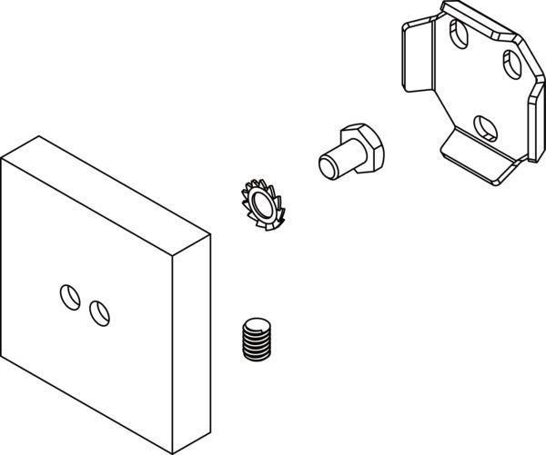 Ideal Standard IOM Cube Befestigungsset für WC-Bürste – Passgenaue Montagelösung