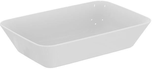 IDEAL STANDARD Connect Air Aufsatzwaschtisch 600x400x135mm Weiß, ohne Hahnloch, ohne Überlauf