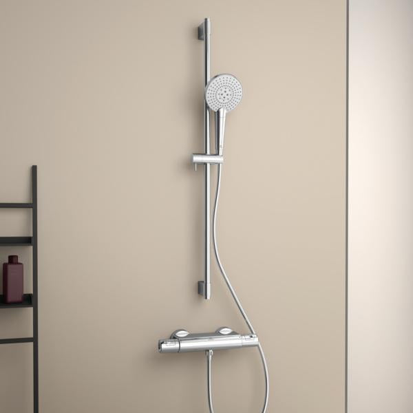 IDEAL STANDARD Idealrain Evo Jet Brausekombination 600 mm mit 3-Funktionshandbrause, Chrom