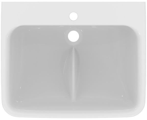 Ideal Standard Waschtisch Contour 21+ SmartGuard 600 mm Weiß, 1 Hahnloch, ohne Überlauf