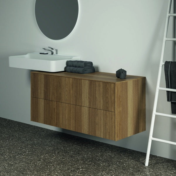 Ideal Standard WT-Unterschrank Conca 1202 mm, 2 Auszüge, Push-Open, Softclose, Weiß Matt