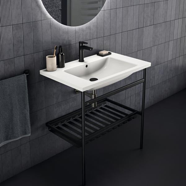 Ideal Standard i.life B Möbelwaschtisch 810 mm, 1 Hahnloch, mit Überlauf, Weiß