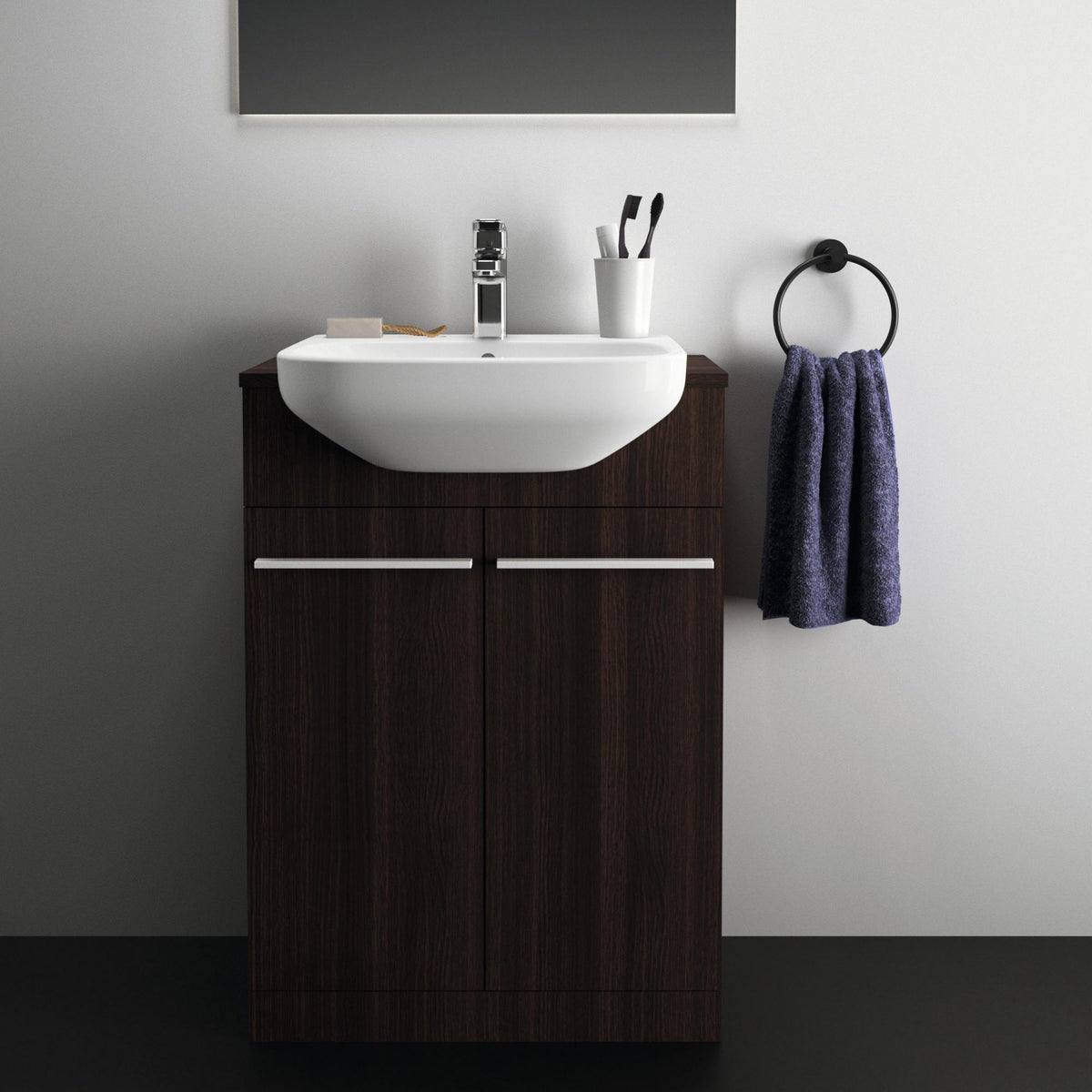 Ideal Standard i.life Möbelgriff 267 mm Schwarz matt für Unterschränke