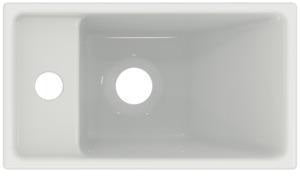 Ideal Standard i.life S Handwaschbecken 370x210x120mm, 1 Hahnloch links, ohne Überlauf, Weiß
