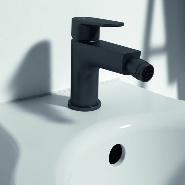 IDEAL STANDARD Bidetarmatur Cerafine O 132 mm mit Ablaufgarnitur in Chrom