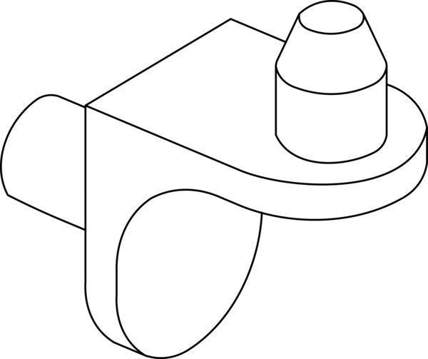 Ideal Standard Adapto Regalbodenhalter TV85167 – Passgenaue Halterung für Badmöbel