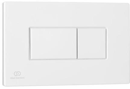 Ideal Standard Betätigungsplatte P2 Solea – Pneumatische Auslösung, Schwarz, 2-Mengen-Technik
