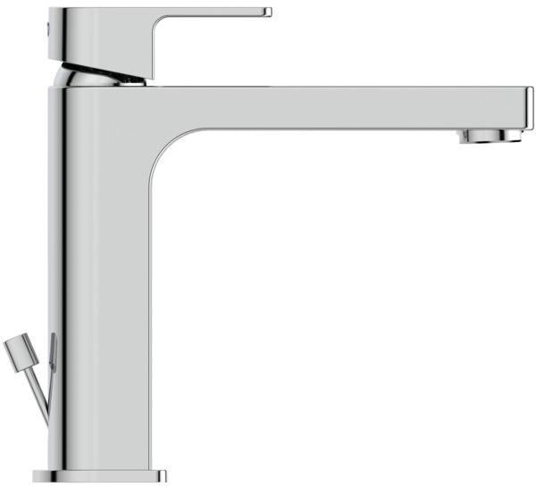 Ideal Standard Edge Waschtischarmatur Grande Slim mit Ablaufgarnitur, 5l/min, BlueStart, Chrom