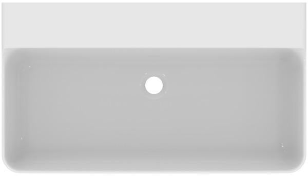 Ideal Standard Conca Aufsatzwaschtisch 800x450x145 mm Weiß ohne Hahnloch und Überlauf