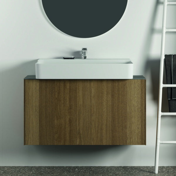 IDEAL STANDARD Conca Waschtischunterschrank 1000 mm, 1 Auszug, Eiche geflammt, wandhängend