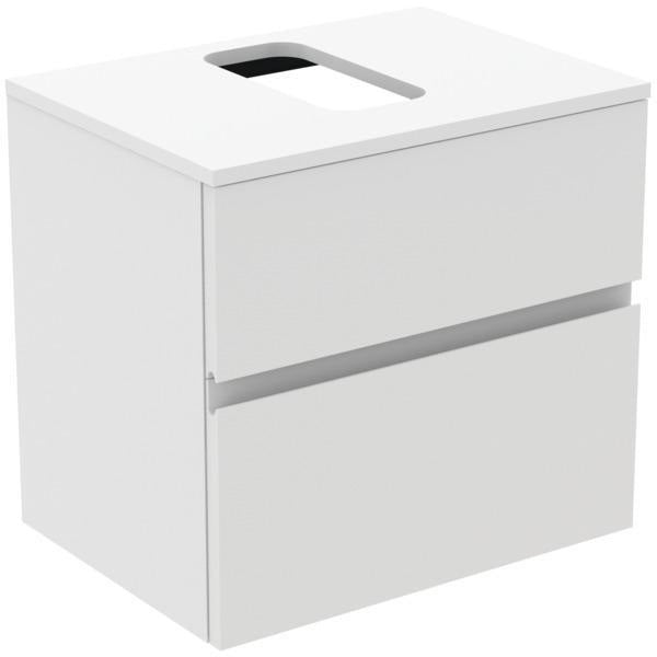 Ideal Standard Finesse Waschtischunterschrank 602 mm, 2 Auszüge, Greige matt, wandhängend