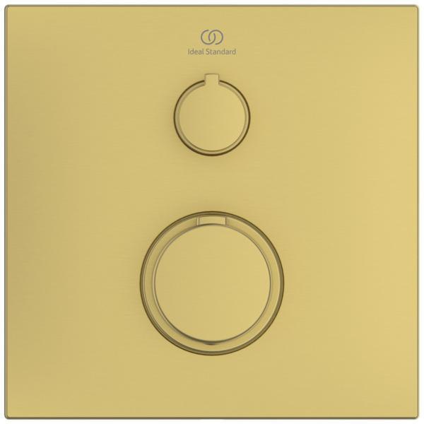 Ideal Standard Ceratherm C100 Einzelthermostat Unterputz Rosette 163x163mm Brushed Gold