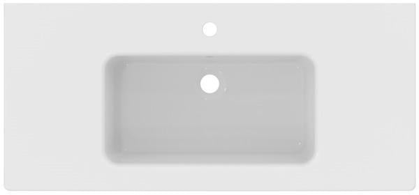 Ideal Standard Eurovit Möbelwaschtisch 1015x465 mm Weiß mit Überlauf und 1 Hahnloch