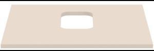 IDEAL STANDARD i.life B Waschtischplatte 602x507x18 mm Carbongrau matt – mittiger Ausschnitt