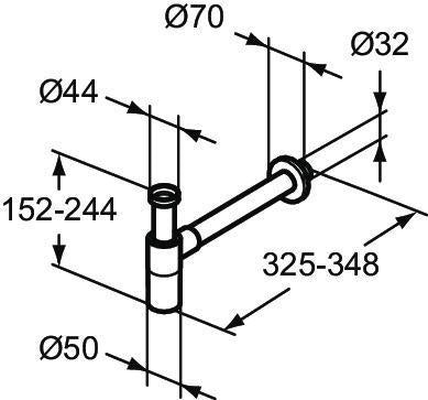 Ideal Standard IS Armaturen-Bundle AP Ceratherm T25 Silk Black – Duschsystem, Waschtischarmatur & Designsiphon